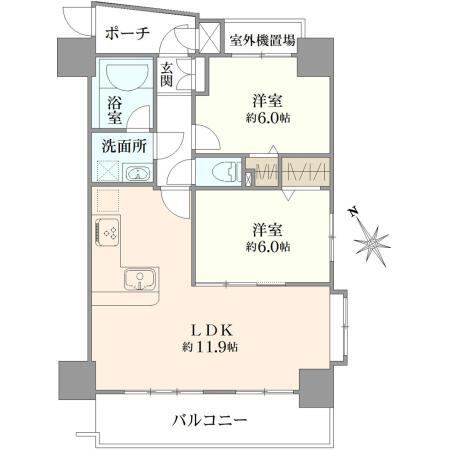 2LDK apartment in Tokorozawa, Saitama - Photo 1