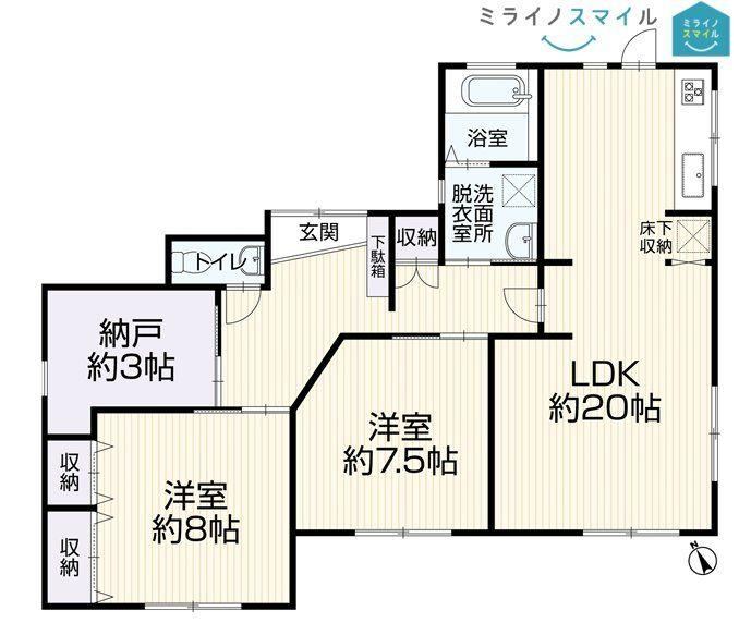 2LDK+S house in Kasugai, Aichi - Photo 1