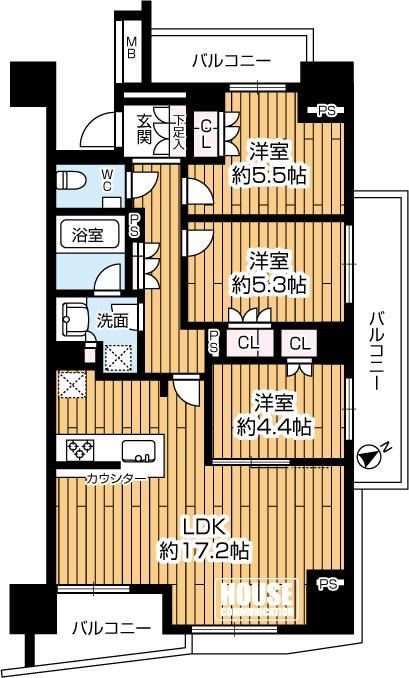 3LDK apartment in Nakano Ward, Tokyo - Photo 1