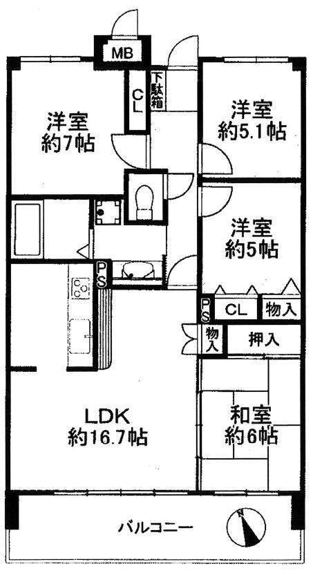 4LDK apartment in Nishio, Aichi - Photo 1