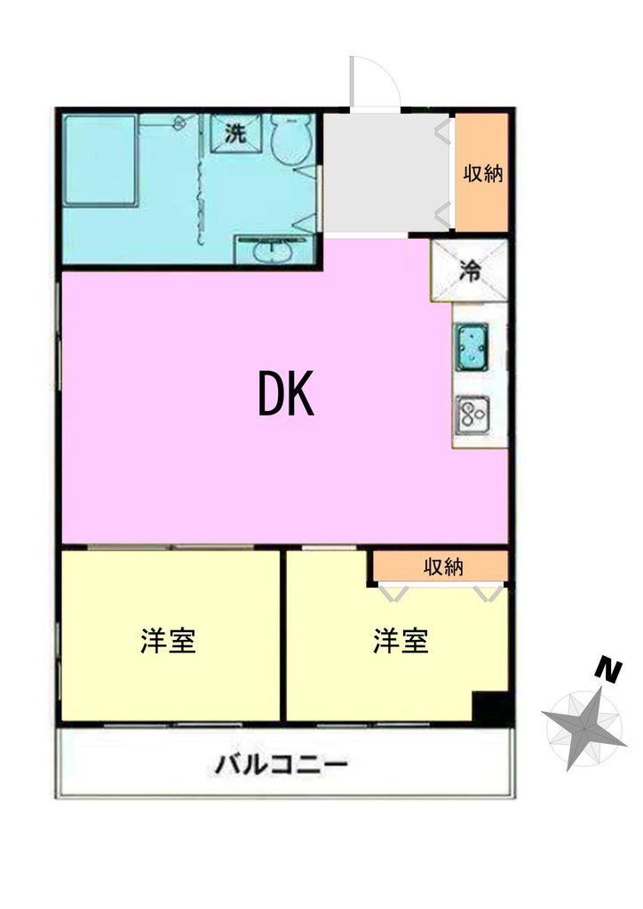 2DK apartment in Edogawa Ward, Tokyo - Photo 1