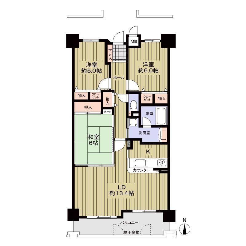 3LDK apartment in Meito Ward, Nagoya, Aichi - Photo 1