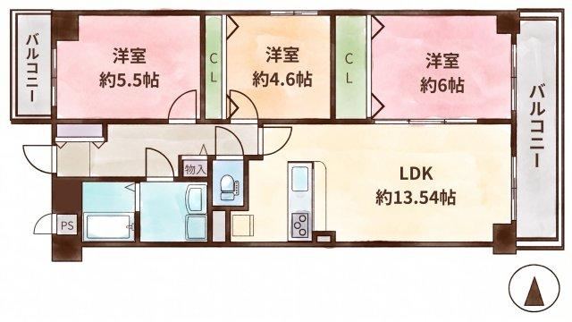 3LDK apartment in Nishikyo Ward, Kyoto - Photo 1