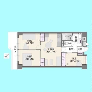 3LDK apartment in Minami Ward, Saitama - Photo 1