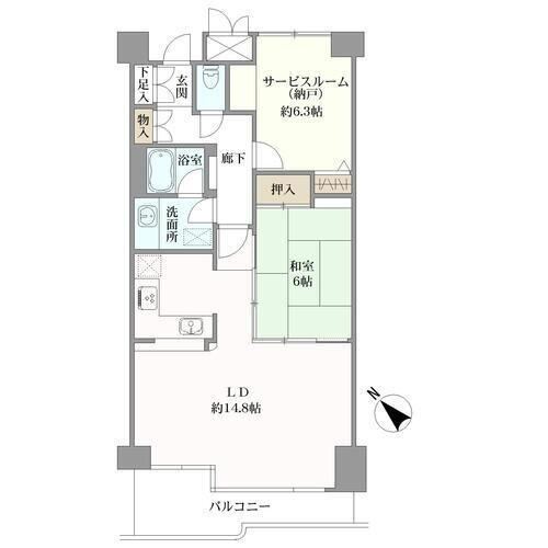 1LDK+S apartment in Yokosuka, Kanagawa - Photo 1