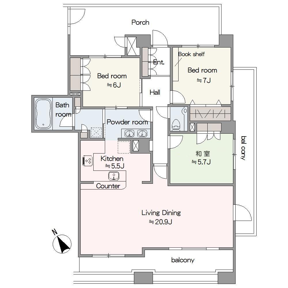 3LDK apartment in Itabashi Ward, Tokyo - Photo 1