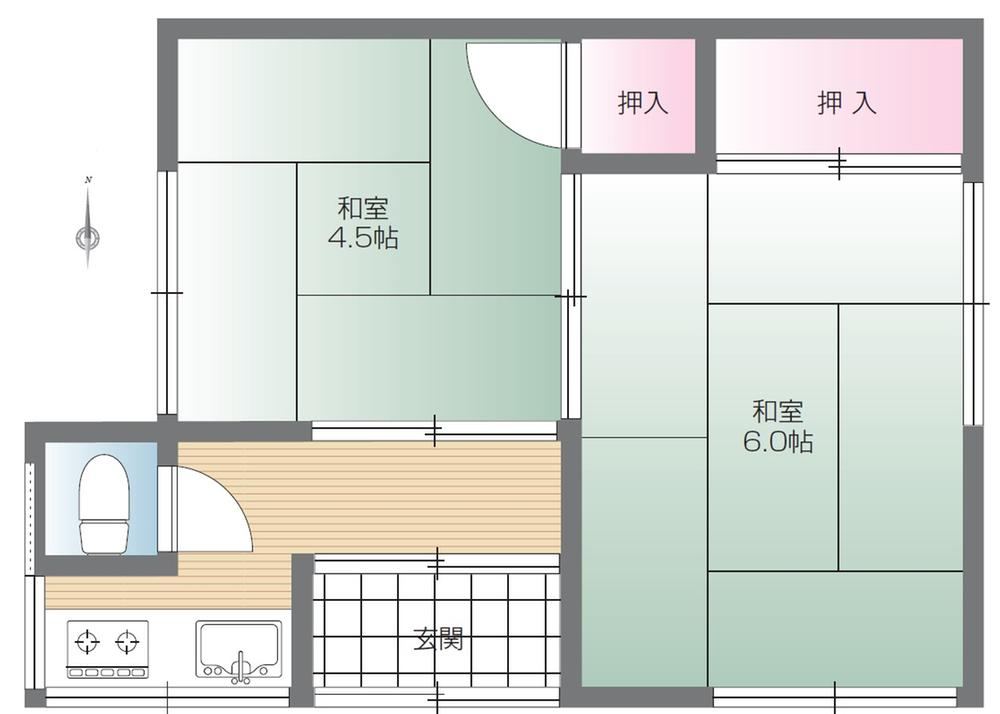 2K house in Adachi Ward, Tokyo - Photo 1