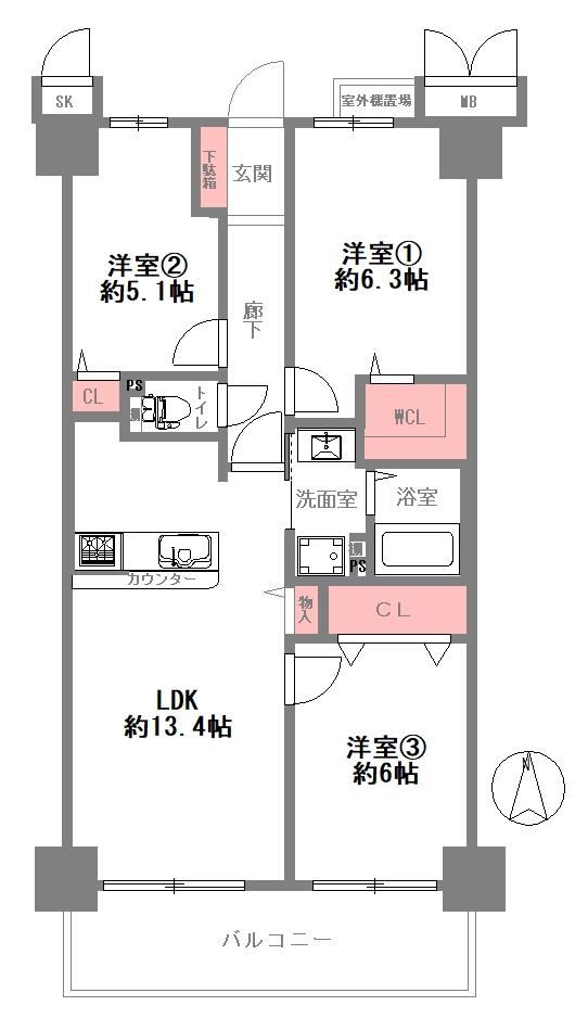 3LDK apartment in Joto Ward, Osaka - Photo 1