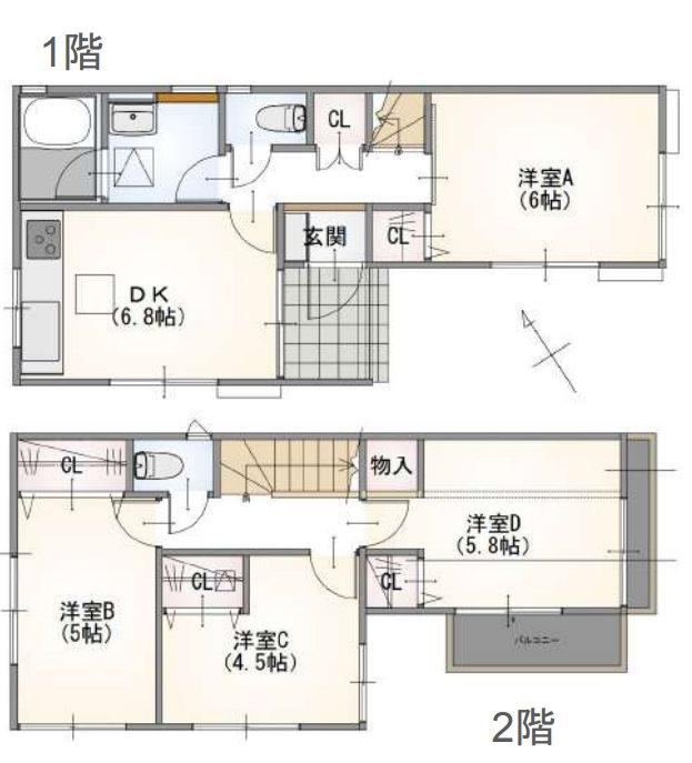 4DK house in Kohoku Ward, Yokohama, Kanagawa - Photo 1