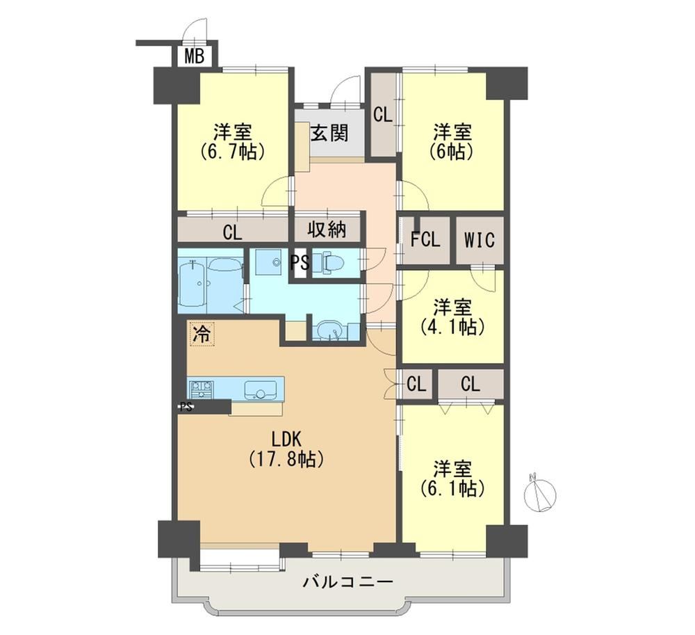 4LDK apartment in Takatsuki, Osaka - Photo 1