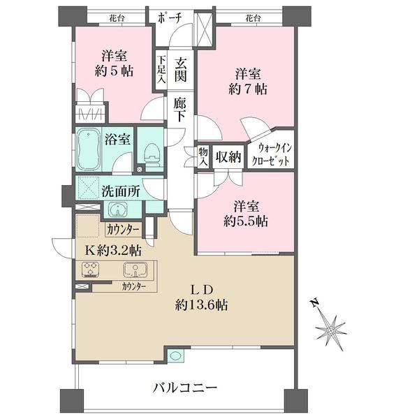 3LDK apartment in Aoba Ward, Yokohama, Kanagawa - Photo 1