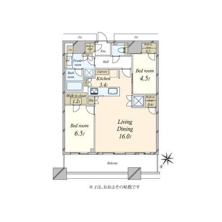 2LDK apartment in Chuo Ward, Tokyo - Photo 1