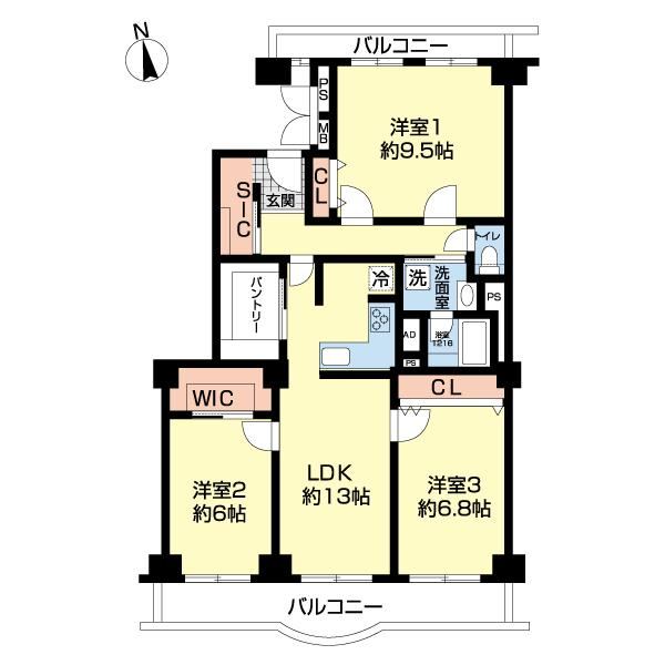 3LDK apartment in Matsudo, Chiba - Photo 1