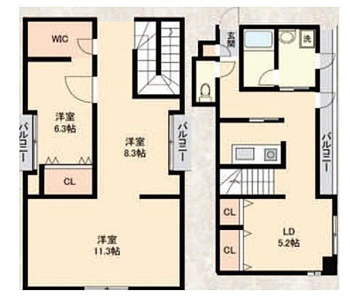 3LDK apartment in Chuo Ward, Kobe, Hyogo - Photo 1