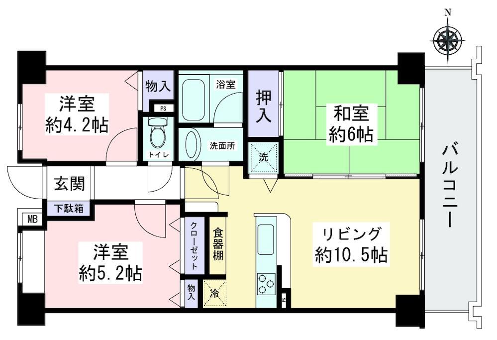 3LDK apartment in Yamato, Kanagawa - Photo 1