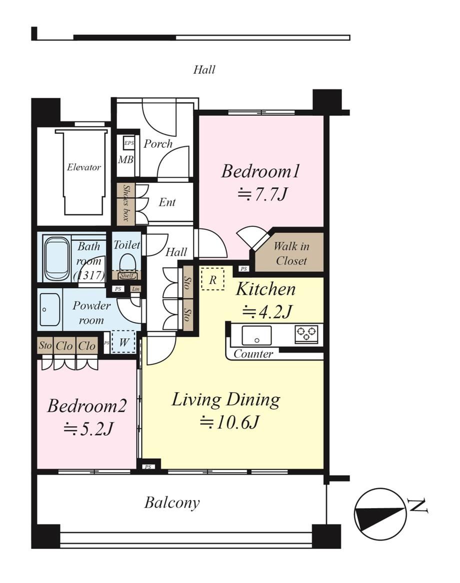 2LDK apartment in Kita Ward, Tokyo - Photo 1