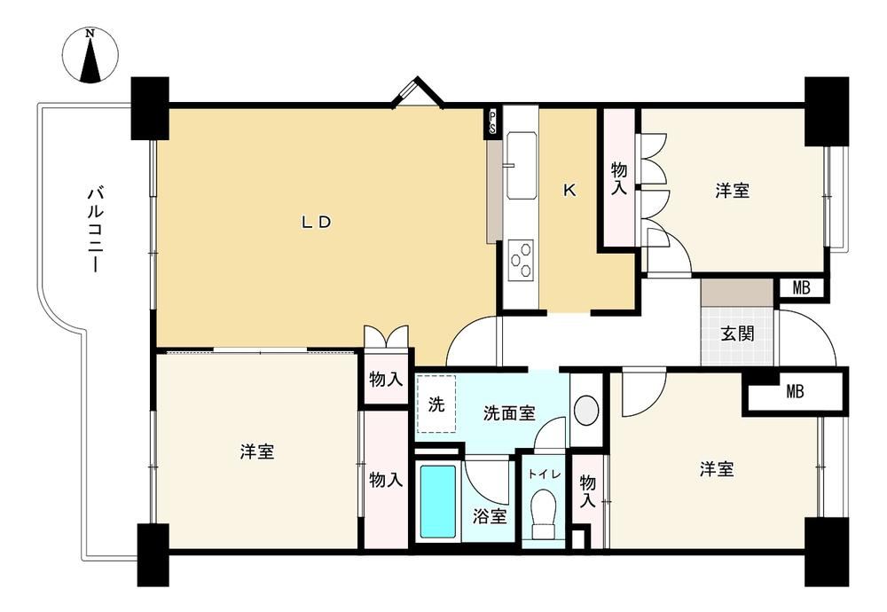 3LDK apartment in Nerima Ward, Tokyo - Photo 1