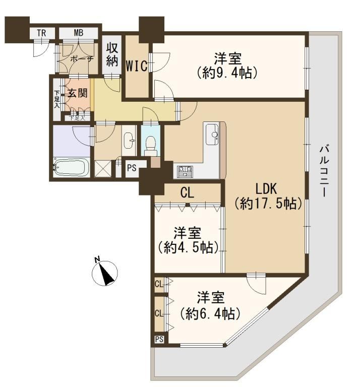 3LDK apartment in Minato Ward, Osaka - Photo 1