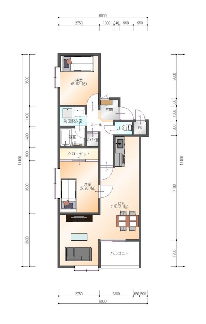2LDK apartment in Morioka, Iwate - Photo 1