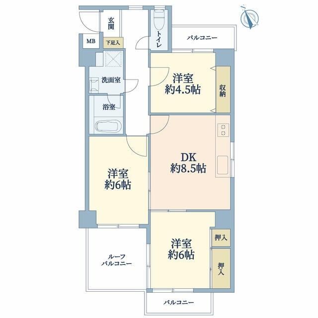 3DK apartment in Akashi, Hyogo - Photo 1