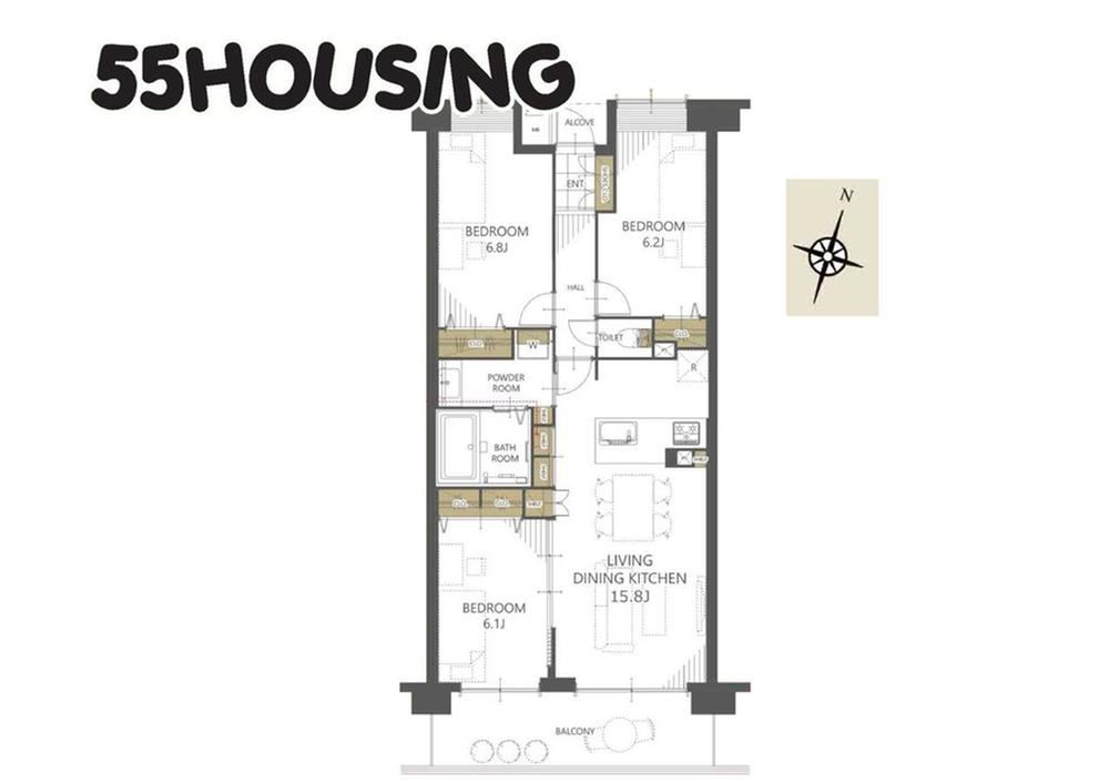 3LDK apartment in Kita Ward, Saitama - Photo 1