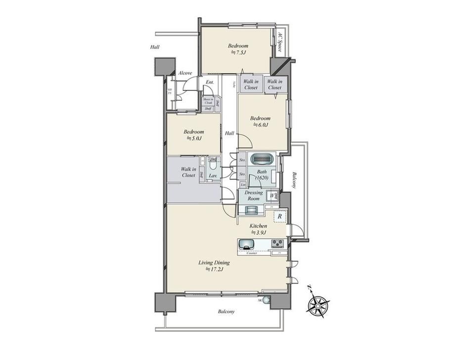3LDK apartment in Midori Ward, Nagoya, Aichi - Photo 1