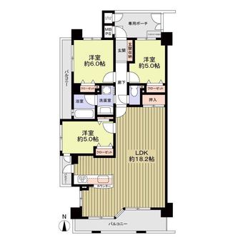 3LDK apartment in Miyoshi