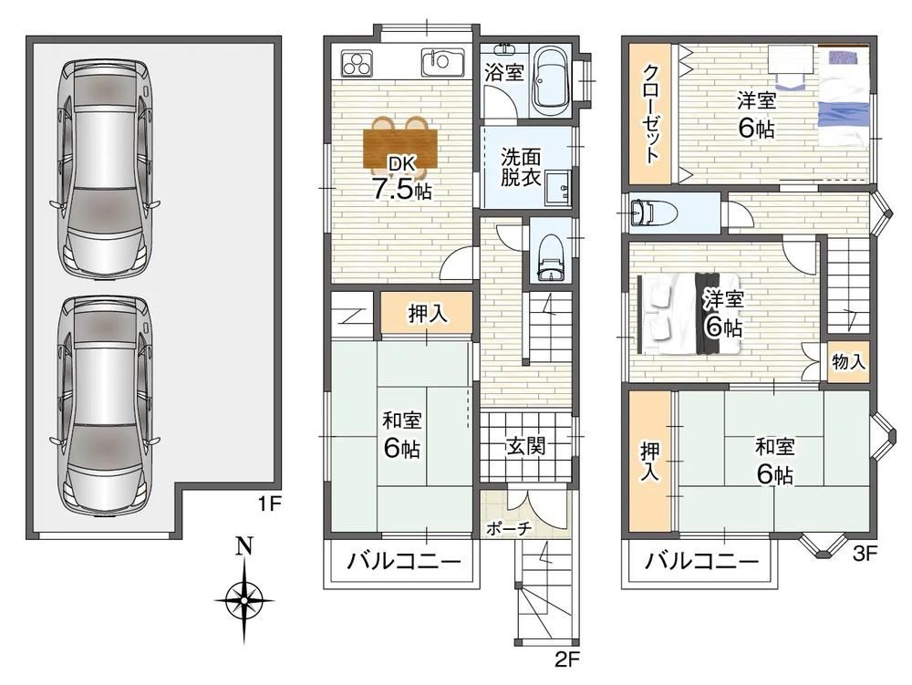 4DK house in Yao, Osaka - Photo 1