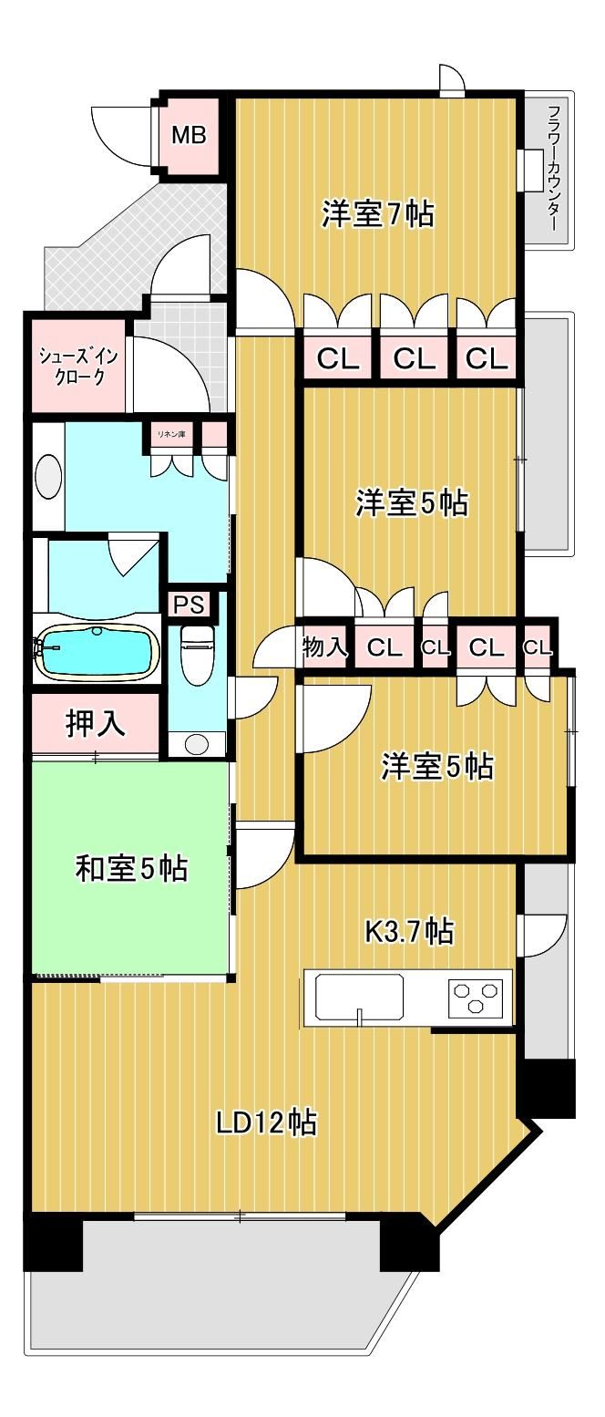 4LDK apartment in Hirakata, Osaka - Photo 1