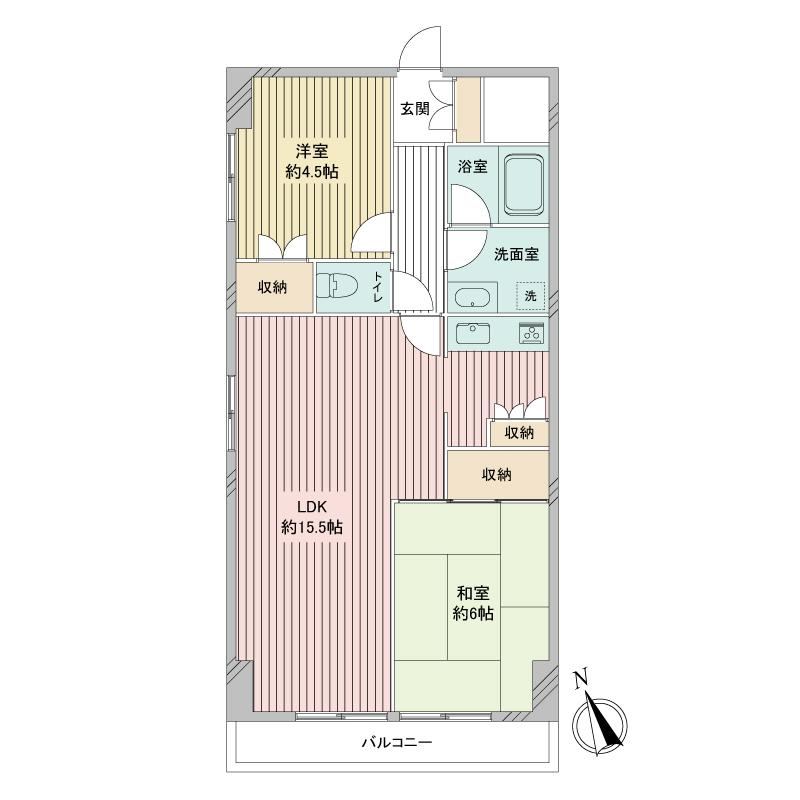 2LDK apartment in Kashiwa, Chiba - Photo 1
