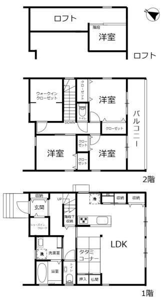 3LDK house in Kiyosu