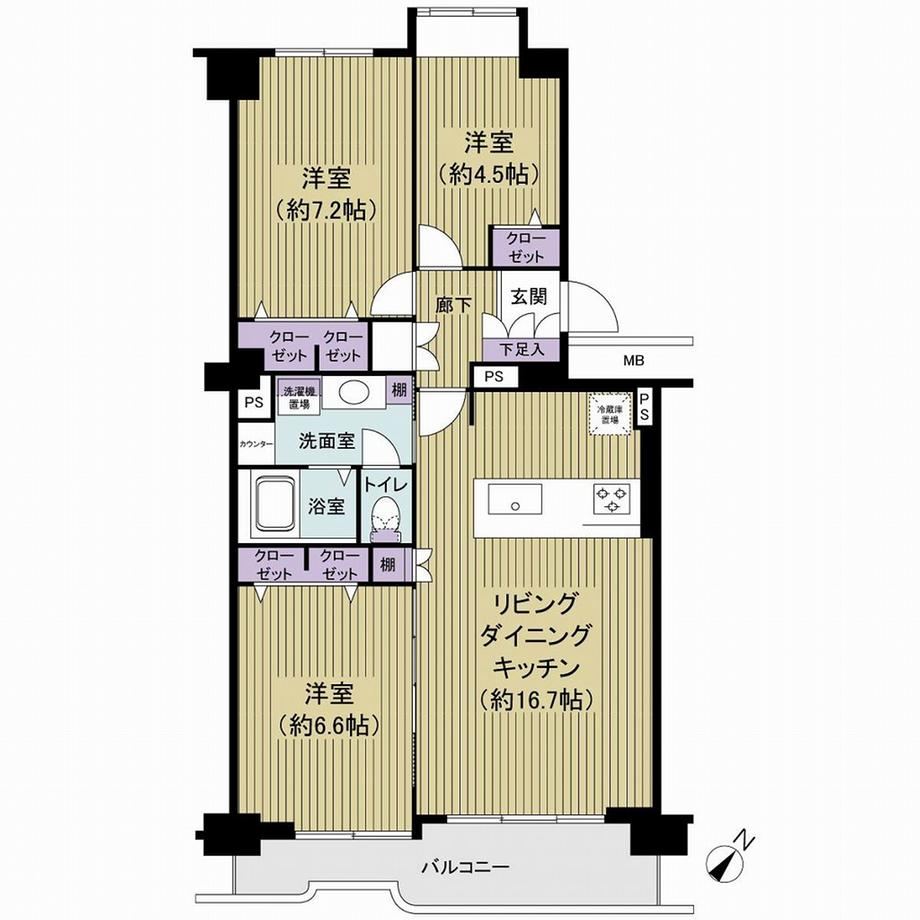 3LDK apartment in Edogawa Ward, Tokyo - Photo 1