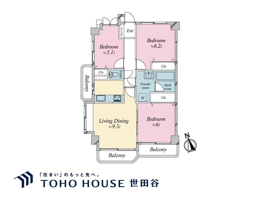 3LDK apartment in Kawaguchi, Saitama - Photo 1