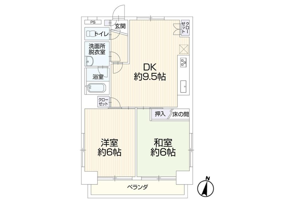 2DK apartment in Chuo Ward, Sagamihara, Kanagawa - Photo 1