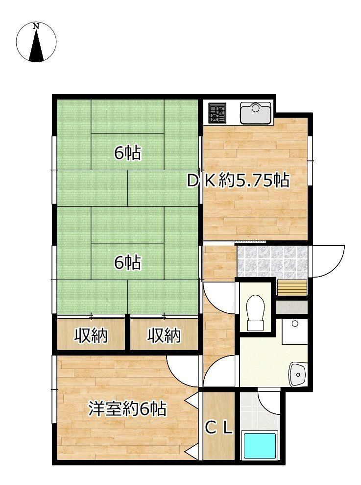 3DK apartment in Sasebo, Nagasaki - Photo 1
