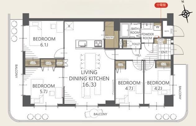 4LDK apartment in Takaishi, Osaka - Photo 1