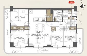 4LDK apartment in Takaishi