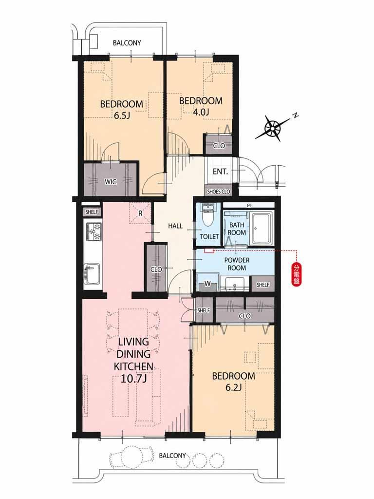 3LDK apartment in Kawagoe, Saitama - Photo 1