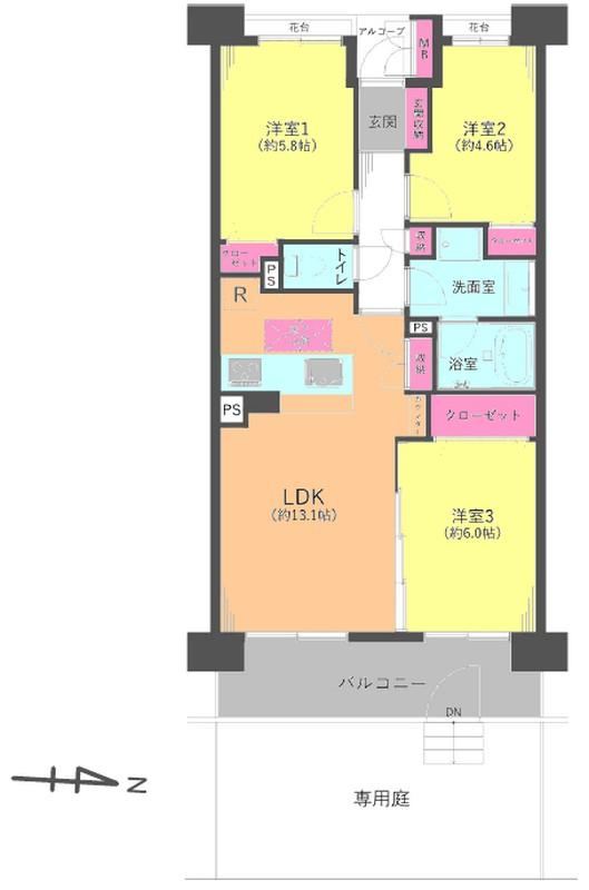 3LDK apartment in Funabashi, Chiba - Photo 1