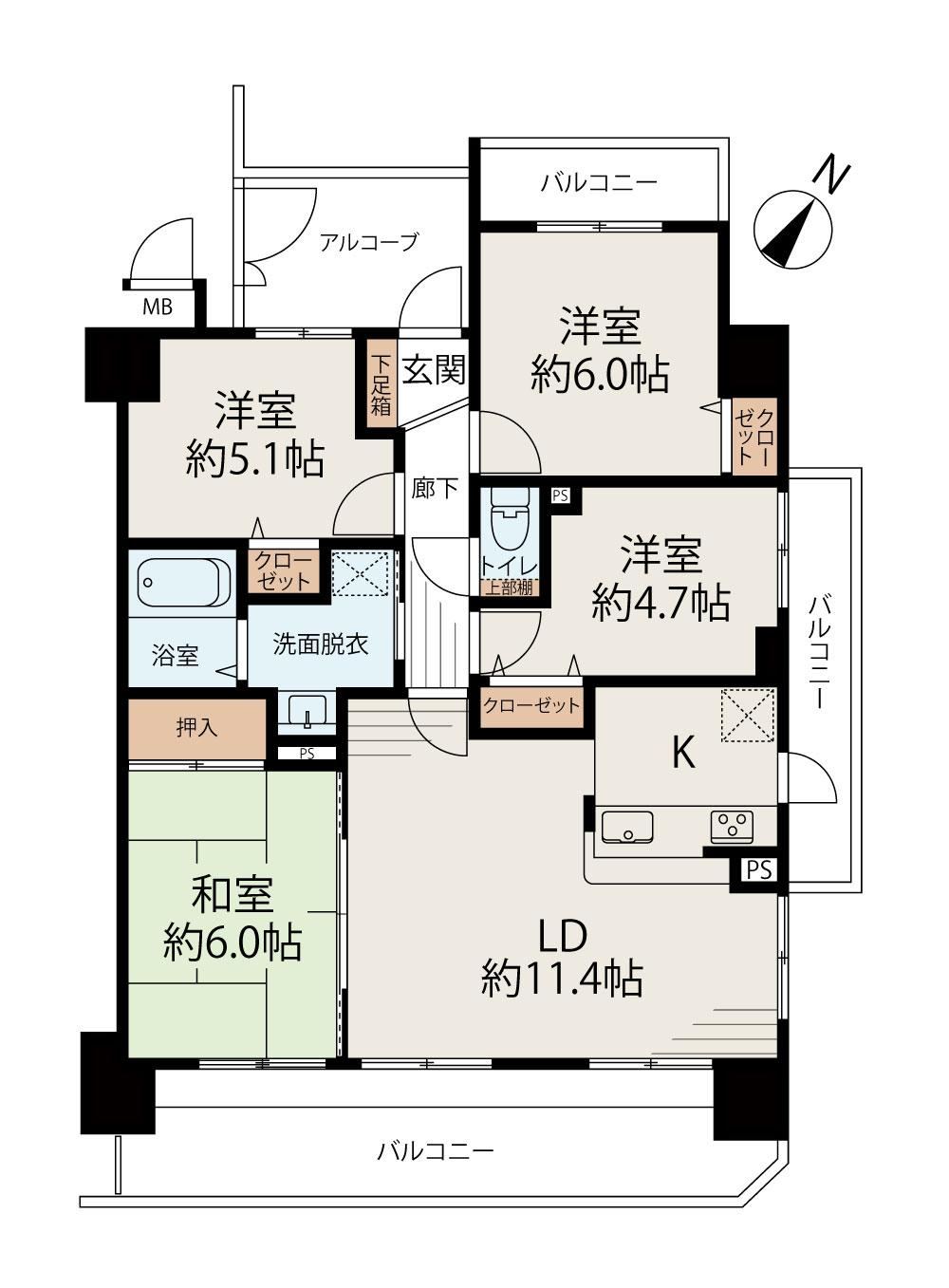 4LDK apartment in Minami Ward, Nagoya, Aichi - Photo 1