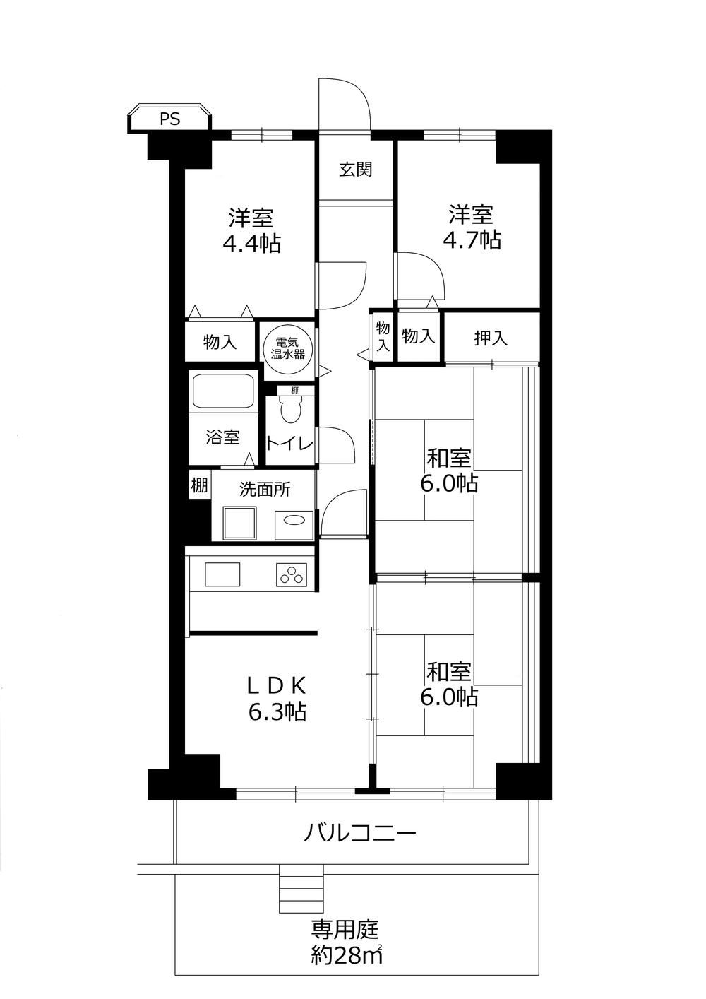 4LDK apartment in Akashi, Hyogo - Photo 1