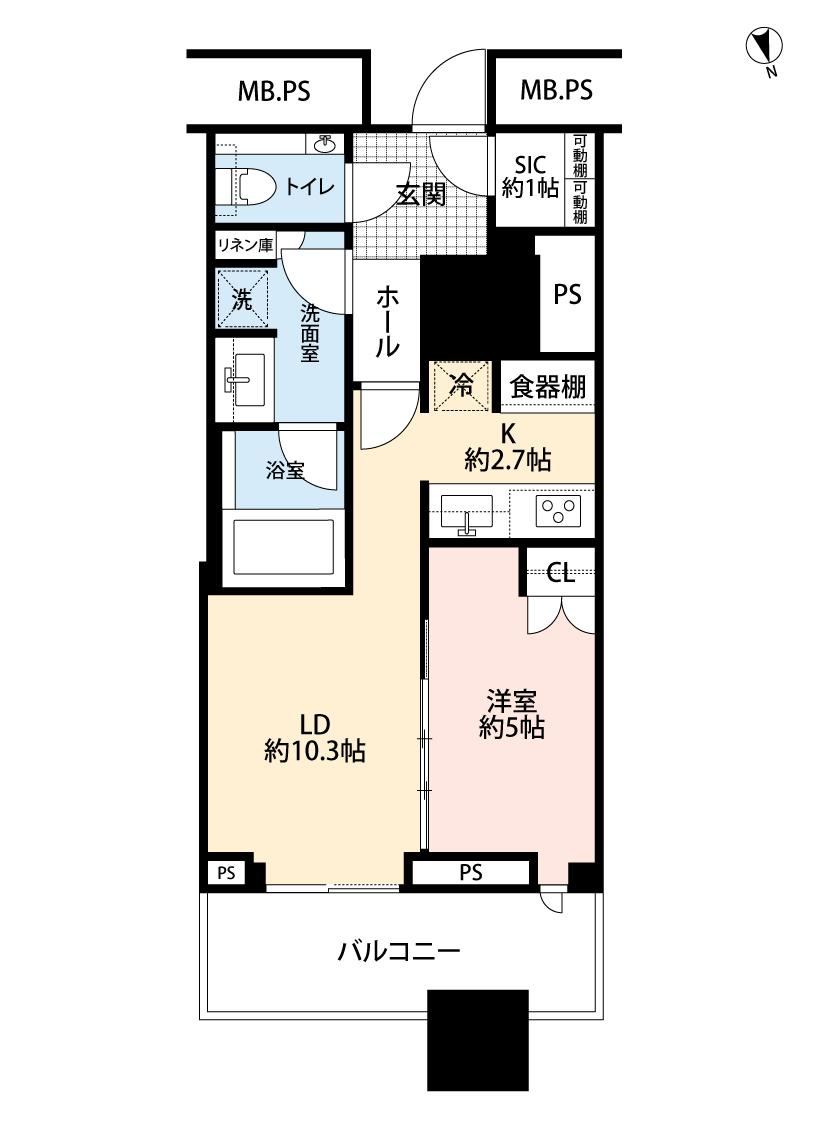 1LDK apartment in Minato Ward, Tokyo - Photo 1
