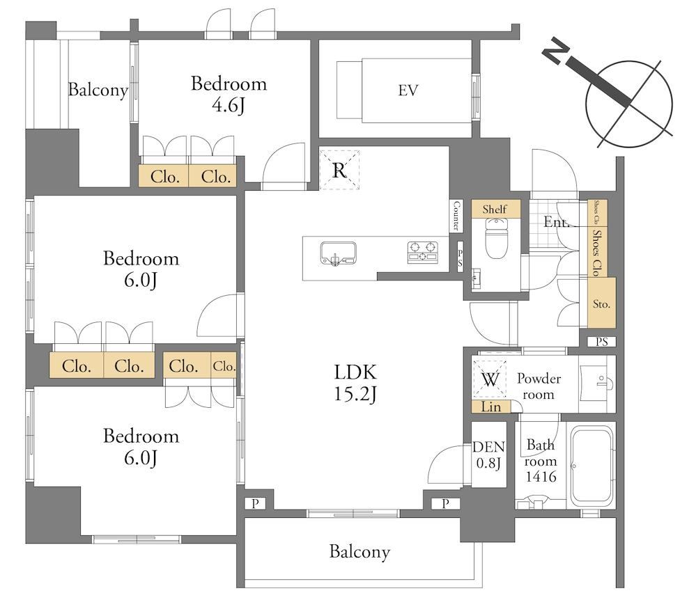 3LDK apartment in Bunkyo Ward, Tokyo - Photo 1