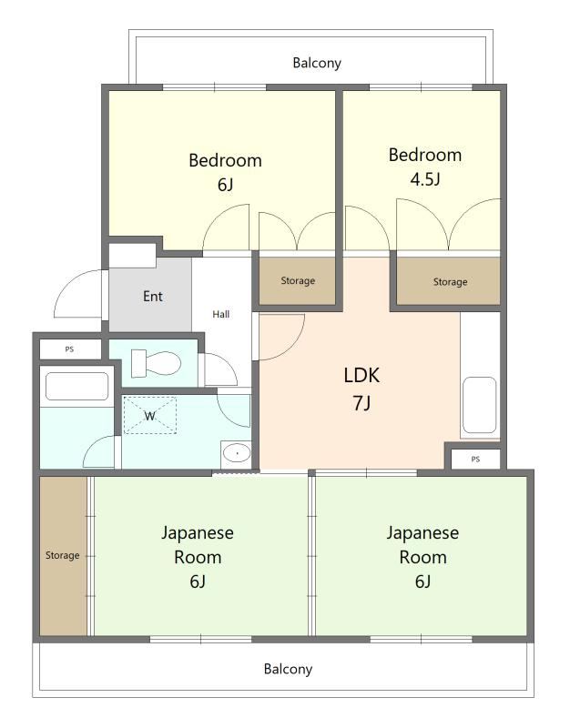 4DK apartment in Moji Ward, Kitakyushu, Fukuoka - Photo 1