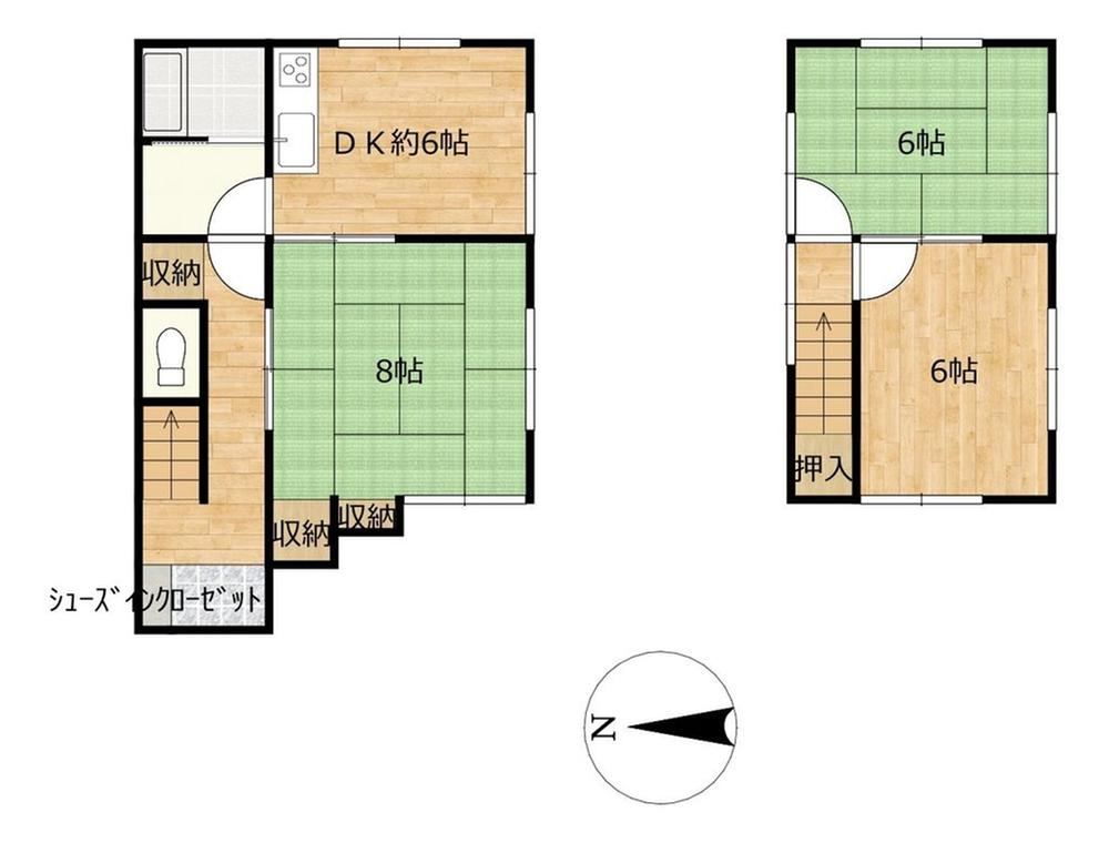 3DK house in Nishi Ward, Hiroshima - Photo 1