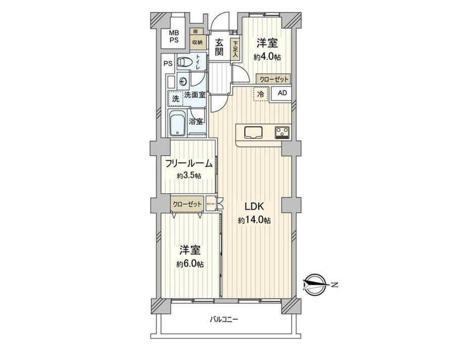 2LDK apartment in Nishitokyo, Tokyo - Photo 1