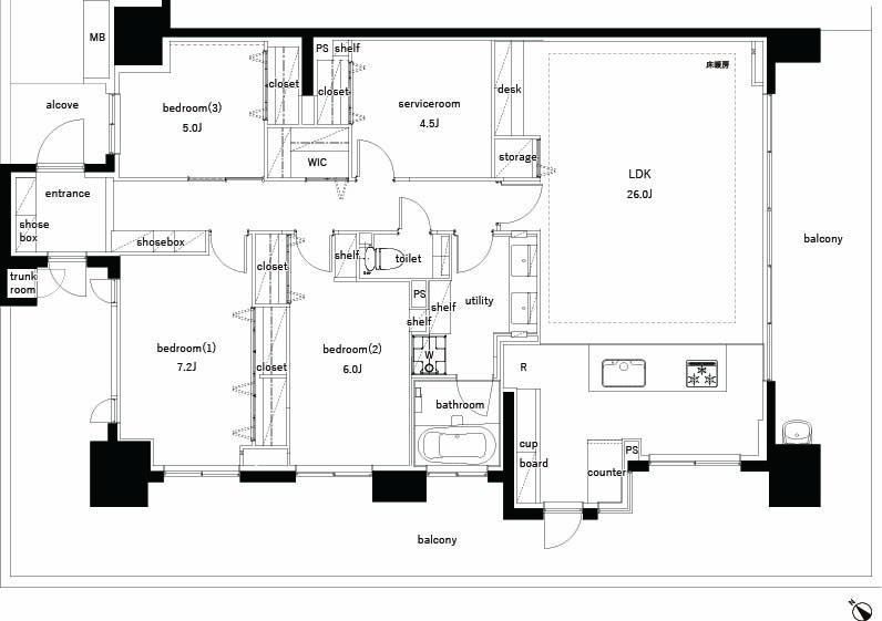 4LDK apartment in Koto Ward, Tokyo - Photo 1
