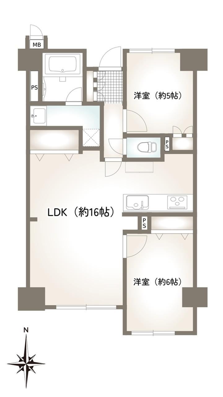 2LDK apartment in Fukushima, Fukushima - Photo 1