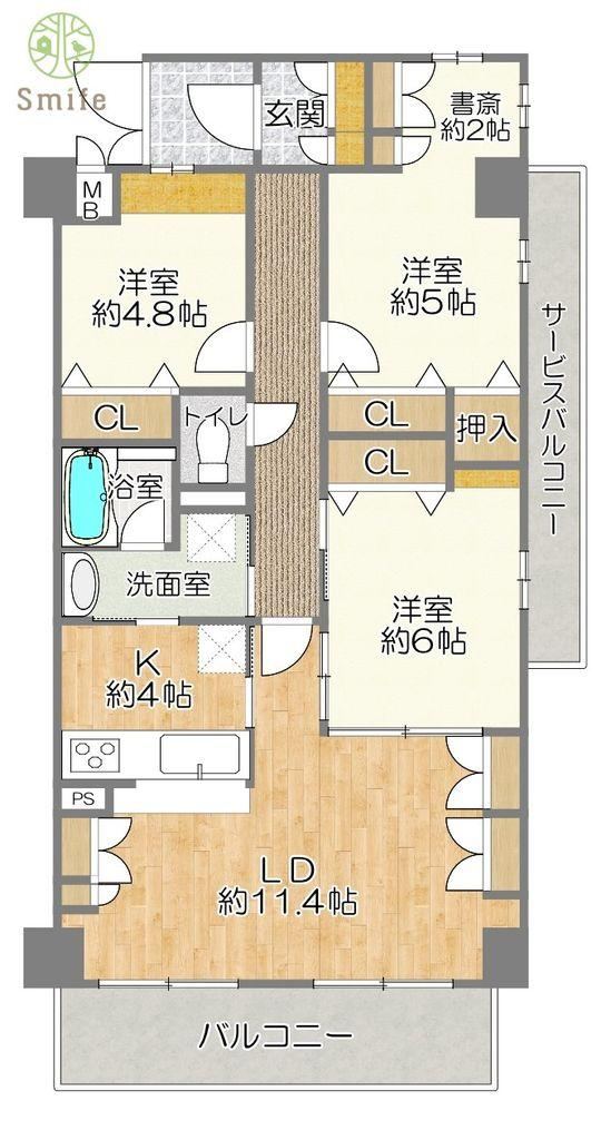 3LDK apartment in Chuo Ward, Hamamatsu, Shizuoka - Photo 1