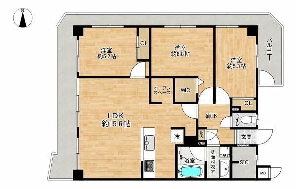 3LDK apartment in Hakata Ward, Fukuoka - Photo 1